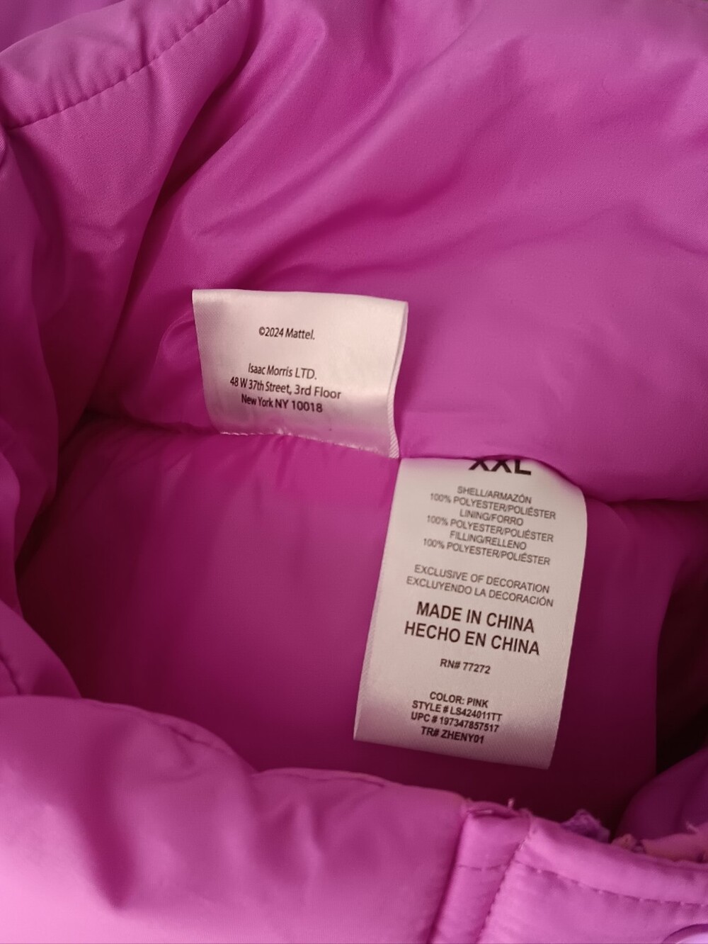 Pink Puffer Jacket - Picture 5 of 13